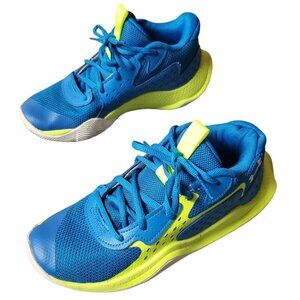 Under Armour Jet 23 (3026635-401) Sz 4Y Blue Yellow Basketball Shoes Sneakers